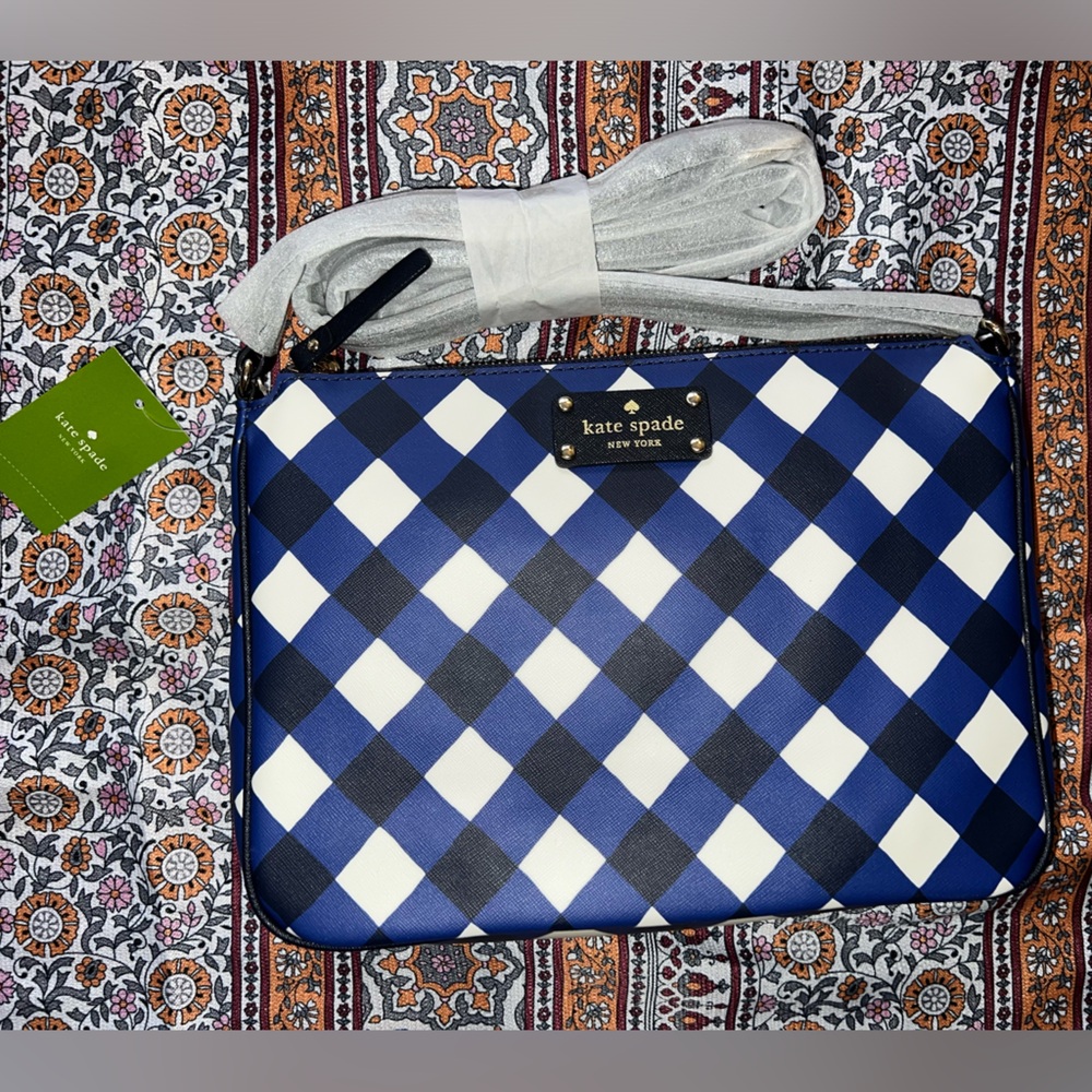 Gingham Chrissy Grainy Vinyl Purse